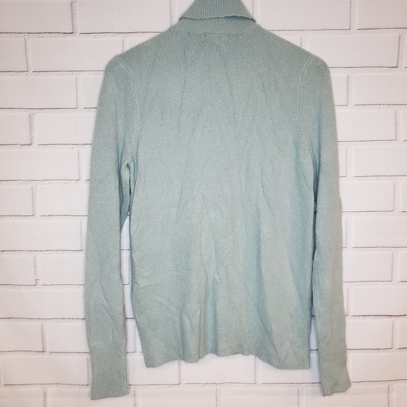 Halogen turtleneck‎ sweater in blue raindrop - Size XS - Picture 2 of 11